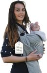 Baby Sling and Ring Sling 100% Cotton Muslin Infant Carrier, Ring Sling Baby Carrier Front and Chest Newborn Carrier Baby Carrier Wrap, Toddler Carrier (Dark Grey)