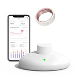 femometer Ring for Ovulation, Period, & Sleep Tracking, Wearable Finger Temperature Monitoring Sensor with App Auto-Sync, Period and Sleep Analysis, Rechargeable, Waterproof - SIZE 7