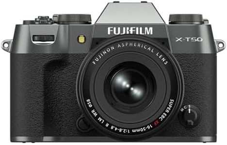 FUJIFILM X-T50 Mirrorless Digital Camera XF16-50mmF2.8-4.8 R LM WR Lens Kit - Charcoal Silver