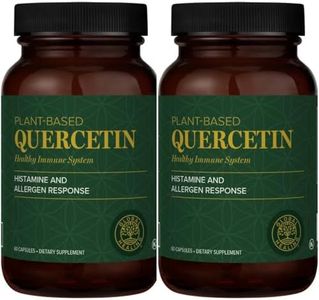 Global Healing Center Quercetin (2-Pack) 500mg Total, 250mg Each, Support Immune System Function & Body's Natural Response to Occasional Allergies - QuerceFIT Without Bromelain & Zinc - 60 Capsules