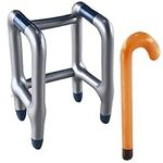 Inflatable Walker and Cane 2 Pcs Se