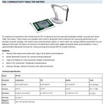 TDS/CONDUCTIVITY TABLE TOP METERS