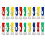 JZK 20 x LED Mini Pocket Torch Small Keyring Flashlight small key chain torches toy for kid birthday party favours party bag fillers party give aways gift