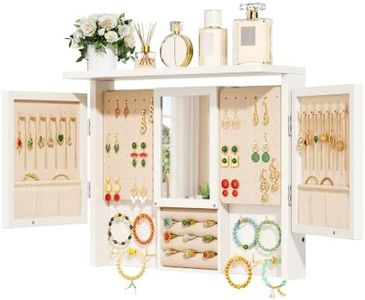 Srillollar Wall Jewelry Organizer, Hanging Jewelry Organizer Wall Mounted