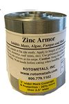 Zinc Armor - 3 Wide Zinc Strip, 1-roll of 50 Feet Prevent Algae, Moss,for Roofs Fungus & Mildew by Roto Metals