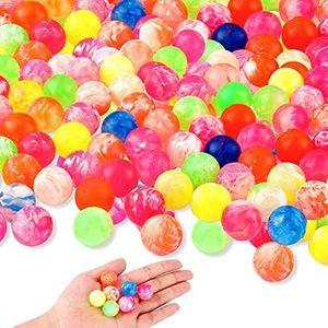 200 Pieces Mini Bouncy Balls Bulk Small Bouncing Balls Assorted Color Neon Cloud Rubber Bouncy Balls for Birthday Present School Classroom Rewards Carnival Prizes Outdoor Activities Bags Fillers