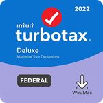 [Old Version] TurboTax Deluxe 2022 Tax Software, Federal Only Tax Return, [Amazon Exclusive] [PC/MAC Download]