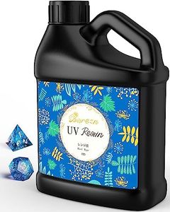 Bsrezn 1000g Résine UV, Grande Capacité Resine UV Transparente, Faible Viscosité & Faible Odeur, Resine UV pour Bijoux, de Moulage et de Revêtement, de Bricolage