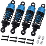 (4-Pack) HobbyPark Aluminum Shock Absorber Assembled Dampers 122004 Blue for Redcat Lightning EP Drift/EPX PRO Parts