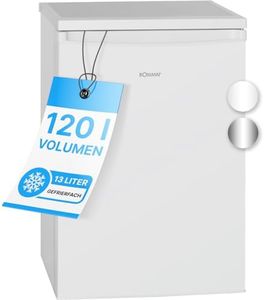 Bomann® Kühlschrank mit Gefrierfach | Kühlschrank klein mit 120L Nutzinhalt | Kühlen 107L & Gefrieren 13L | Fridge mit 3 Türablagen & 2 Glasablagen | wechselbarer Türanschlag | KS 2184.1 weiß