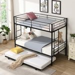 UOCFYK Twin Over Twin Metal Bunk Be