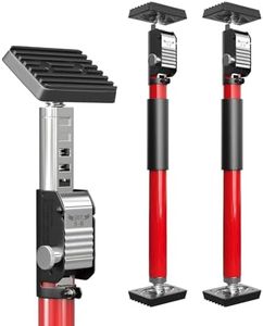 3-H Cabinet Jacks for Installing Cabinets 2 Pack, Thickened All-Steel Adjustable Support Pole, Extends 15.7-27.5 Inch, 165 lbs Capacity, Heavy-Duty Third Hand Tool with Dual Safety Lock,Red