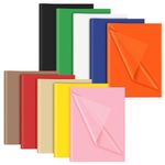 NEBURORA Assorted Color Tissue Paper Set 60 Sheets 10 Colors Gift Wrap Paper Art Paper Crafts for Festival DIY Gift Packaging Crafts Birthday Theme Party Decoration