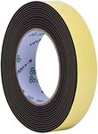 High Density Foam Insulation Tape Adhesive, Seal, Waterproof, Plumbing, HVAC, Weather Tape for Windows, Pipes, Cooling, Air Conditioning, Weather Stripping for Doors, Craft Tape (33Ft x 1/8'' x 1'')