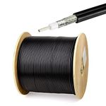 Superbat RG8x Coaxial Cable 50ft, Low Loss RG 8X Coax Cable 50 ohm for WiFi/Router Cell Booster Amplifer Antenna Extension Cable