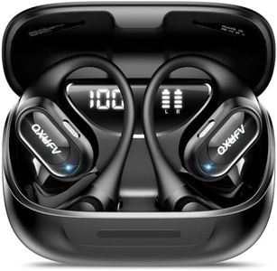 Open Ear Headphones, Bluetooth 5.4 Headphones Sports, Premium Sound with HD Mic Wireless Earbuds, 48H Playtime LED Power Display Ear Buds, IPX7 Lightweight Comfort Earphones for Running