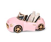 American Girl Truly Me 18-inch Doll Pink Remote-Control Sports Car Playset with Working Doors & Headlights, for Ages 6+