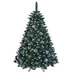 DWA CHRISTMAS TREE New Boxed Traditional Forest Green Luxury TREE (Snow-covered, 220 cm)