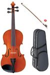Yamaha V5SC Acoustic Violin – 1/4 Size, Natural Wood Finish, Lightweight and Sturdy Construction, Comfortable Fingerboard Action, Rich Resonant Acoustic Tone