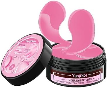 60 Pcs Pink Under Eye Patches, 30 Pairs Women Undereye Mask, Men Hydrating Gel Pads