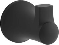 Kohler K-21956 Tempered Wall Mounted Single Robe Hook, Matte Black