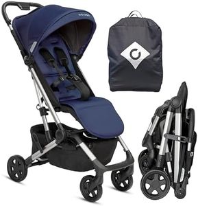 Colugo Navy Stroller - Lightweight, Compact, One Hand Fold, Travel Stroller with Rain Cover, Backpack and Cup Holder, JPMA Certified, UPF 50+ Canopy, 2 Seat Recline Positions, 16 lbs, Toddler