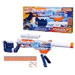 Nerf Loadout Arctic Zerostriker Blaster with Scope, Stock, Barrel & Bipod Attachments, Customisable Toy Dart Blaster with 24 Official N1 Foam Darts, Precision Combat Play for Kids (8+) Outdoor Games