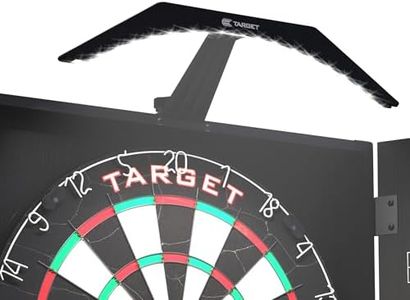Target Darts Arc Dartboard Cabinet Lighting System | Easy To Set Up Bright LED Dartboard Light Securely Fits Above All Dart Board Cabinets | Professional Darts Accessories