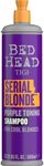 Bed Head by TIGI - Serial Blonde Purple Toning Shampoo - For Natural and Coloured Blonde Hair - 600ml