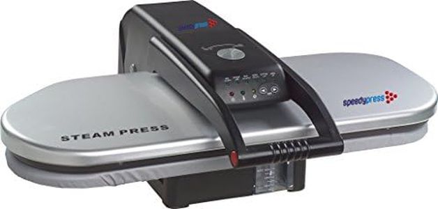 Speedypress PSP202S Silver Steam Ironing Press by Speedypress - Mega Iron Press, 64cm x 27cm; 1,400watt (+ FREE Replacement Cover & Foam Underfelt - RRP £39.00)