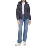 Calvin Klein Women's Hooded Puffer Jacket Down Coat, Light-Weight Classic Blue, L