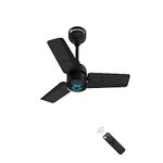 atomberg Renesa 600mm BLDC Ceiling Fan with Remote Control | BEE 5 star Rated Energy Efficient Ceiling Fan | High Air Delivery with LED Indicators | 2+1 Year Warranty (Midnight Black)