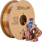 3DHoJor Silk PLA Filament 1.75mm Purple Gold Dual Color PLA 3D Printer Filament 2 in 1 Coextrusion 1KG Spool(2.2lbs) 3D Printing Filament Dimensional Accuracy +/- 0.03mm Fits for Most FDM 3D Printers