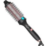 38mm Thermal Brush, Curling Hot Brush Volumizing Heated Round Brush, Ceramic Tourmaline Ionic Curling Comb Dual Voltage Travel Curling Iron with Brush, LCD Display, 10 Temperature Settings