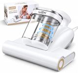Mattress Vacuum with UV-C Light,Bed Vacuum Cleaner for Sofa,Crib,Couch | 16Kpa,140°F High Heat, Ultrasonic, Double Dust Cup, Anti-Entanglement Roller, 5m Cord, 500W Motor, for Mattress,Pet Bed