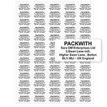 White Address Labels Stickers Personalised 65 Labels Per Sheet A4 Address Labels (38 x 21 mm) Personalised White Sticky Labels for Gift Card, Card Making & Return Labels Packwith®