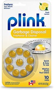 Plink 90 Garbage Disposer Cleaner and Deodorizer, Lemon, 10 Count