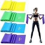 GIEMIT Resistance Bands Set,TPE Elastic Bands with 4 Resistance Levels,Exercise Bands Workout Resistance Bands Set for Recovery，Physical Therapy,Fitness,Yoga,Pilates,Rehab,Strength Training