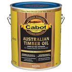 Cabot 140.0019400.007 Australian Timber Oil Water Reducible Stain, Gallon, Low Voc Natural