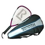 Ransome R1 Power Racquetball Racket With Full Cover - Purple/White/Black, 75 cm