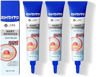 DRMITSUI 3 Count Wart Remover Cream with 17% Salicylic Acid, Fast Acting Treatment for Common and Plantar Warts, for Feet, Hands and Body Use