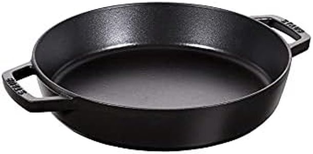 STAUB Cast Iron Double Handle Fry Pan, Black, 20 cm