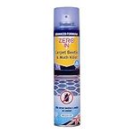 Zero In Carpet Beetle & Moth Killer - 300 ml Aerosol Ready to Use Long-Lasting Protection for up to 4 Weeks Treats Carpets, Upholstery and Surfaces