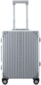 Aleon 21" Aluminum Carry-On with Suiter Hardside Luggage - TSA Approved Carry-On Size Spinner Wheels - Durable Travel Suitcase - Ideal for Business and Leisure Travel (Platinum)