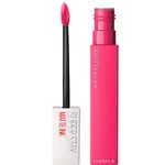 Maybelline New York Super Stay Matte Ink Liquid Lipstick, Long Lasting High Impact Color, Up to 16H Wear, Romantic, Vivid Pink, 0.17 fl.oz