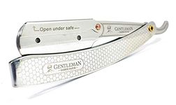 GENTLEMAN Men Straight Razor Barber Razor Straight Edge Stainless Steel Barber Razor Barber, Stainless Steel Straight Edge Razor Ustra Razor (Free Blade Inside)