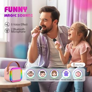 Dislocati Karaoke Machine with 2 Wireless Microphones