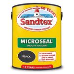 Sandtex Ultra Smooth Masonry Paint 5 Litre Stock Colours - Black