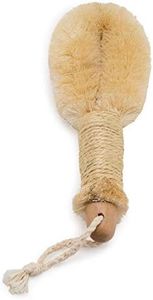 GranNaturals Bath & Shower Dry Skin and Body Sisal Brush | Naturals Fibers to Improve Blood Circulation, Exfoliate Skin, and Reduce Cellulite