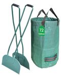 Leaf Grabber, Leaf Rake, Leaf Picker Upper, Leaf Collector Yard Tools, Leaf Scoops with Long Handle, Garden rake for Leaves, Leaf Cleanup Tool